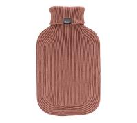 Fashy Hot Water Bottle with Turtleneck Knitted Cover Rust Red 2 L