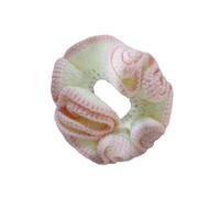 Cotton Knit Scrunchies With Soft Color Contrast Hair Detail Hair Decoration Elastic Bands For Daily Wear Comfortable Scrunchies