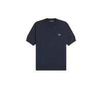 Cotton Knit T-Shirt Fred Perry Bleu M
