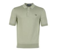 Cotton Knitted Polo Shirt Olive Mint, XL