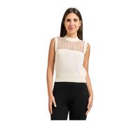 Cotton Knitted Top - female - Armani Exchange - Sleeveless Tops - Beige - S - Tops S