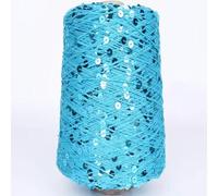 Cotton Knitting Yarn Sparkle Yarn 50G /140M 6/3Mm Sequin Crochet Thread White Silver Shiny Sparkle Knitting Yarn Accessory Yarn DIY Macrame Bag Cloth 1Pc A-3