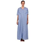 Cotton Lane Chambray Nightdress/Chambray Housecoat Set