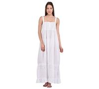 Cotton Lane Dress | Cotton Nightie | Cotton Nightdress White