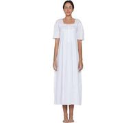 Cotton Lane Ladies Classic Short Sleeves Pink Nightdress