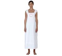 Cotton Lane Ladies Pink Cotton Sleeveless Nightdress