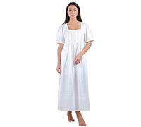 Cotton Lane Ladies White Cotton Classic Nightdress
