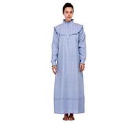Cotton Lane Nightingales Edwardian Chambray Classic Nightgown