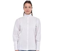 Cotton Lane Plus Size Classic Blouse White
