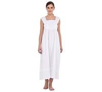 Cotton Lane White Cotton Classic Dress/Nightdress I