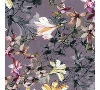 Cotton Lawn Digital Print Fabric Material Mauve C8289, 1Mtr 145cm x 100cm