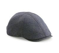 Cotton Lined Linen Gatsby Cap Newsboy Baker Boy (Blue)
