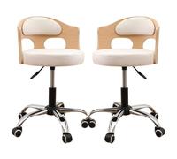 Cotton Linen Fabric Bar Stools Set of 2, Counter Height Barstools with Low Back and Soft PU Silent Glides, Adjustable Swivel Bar Chairs for Kitchen Island, Pub