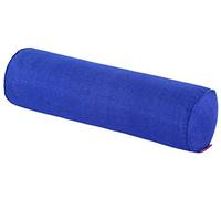 Cotton Linen Long Round Bolster Pillowcase Washable Neck Support Roll Cushion Solid Color Feather Cotton for Home Sofa Bed Foot & Leg Rest - 918 * 50cm