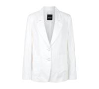 Cotton-linen Mix Blazer - female - Marc Cain - Blazers - White - L - Jackets L