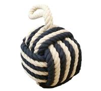 Cotton Linen Rope Knot Door Stop Decorative Weighted Stoppers with Handle for Sliding Quiet Protective Holder