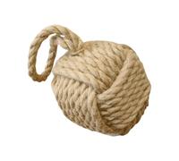 Cotton Linen Rope Knot Door Stop Decorative Weighted Stoppers with Handle for Sliding Quiet Protective Decorative Stoppers