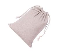 Cotton Linen Storage Bag Portable Reusable Rectangular Solid Color Cosmetic Household Drawstring Pouch Accessories 15x20cm