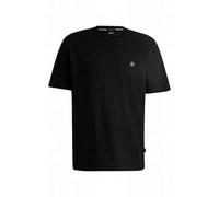 BOSS C-Taut 01 Regular Fit Nickel Logo T-Shirt - Black, Black, Size M, Men Black