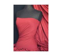 Cotton Lycra Elastane Jersey Fabric | Soft & Breathable 4 Way Stretch Material | 50+ Colours | Oeko-Tex Certified | by Tia Knight (Brick Red Q35 BRKRD)