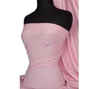 Cotton Lycra Elastane Jersey Fabric | Soft & Breathable 4 Way Stretch Material | 50+ Colours | Oeko-Tex Certified | By Tia Knight (Q35) (Baby Pink)