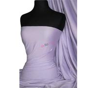Cotton Lycra Elastane Jersey Fabric | Soft & Breathable 4 Way Stretch Material | 50+ Colours | Oeko-Tex Certified | by Tia Knight (Q35) (Light Lilac)