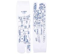 Cotton Massage Socks with Massager, Reflexology Printed Socks