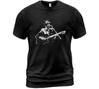Cotton Men T Shirt Reykjavik 1988 Leonard Cohen Album Tee Songs from a Room Black