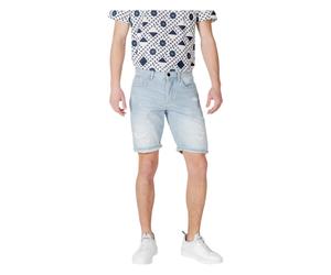 Cotton Men's Bermuda Collection Shorts - male - Antony Morato - Denim Shorts - Blue - W29 - Shorts W29