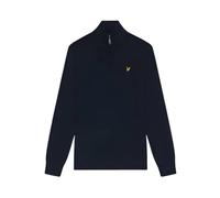 Cotton Merino 1/4 Zip Jumper - male - Lyle & Scott - Turtlenecks - Blue - M - Knitwear M