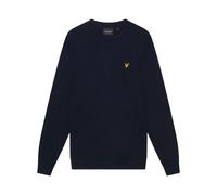 Lyle & Scott Mid Knits Cotton Merino Crew Neck Jumper Z271 Dark Navy, S