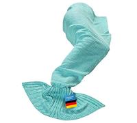 Cotton Mermaid Blanket Snuggle Blanket Sleeping Bag Bedspread Wool Blanket Living Blanket Sofa Blanket Knitted Blanket Mermaid Blanket Sleeping Blanket Mermaid Fin Snuggle Blanket (Blue Turquoise)