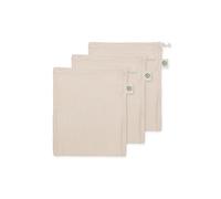 Cotton Mesh Laundry Bags - 3 Pack Large Bags for Washing Machine - Easy Drawstring Closure, Microplastic-free and Sustainable Laundry Bags for Underwear and Bra