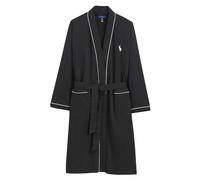 Cotton Mix Bathrobe Black