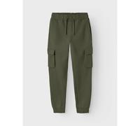 Cotton Mix Cargo Joggers olive green