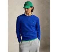 Cotton Mix Fleece Sweatshirt with Crew-Neck royal blue