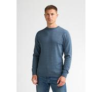 Cotton Mix Jumper with Crew Neck storm blue