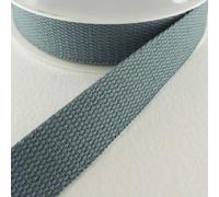 Cotton Mix Webbing 25mm 771D, 024 Middle Grey, 1 Metre
