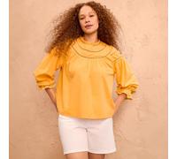 Cotton Modal Voile Top lands end Orange 14-16