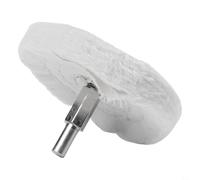 Cotton Mop Wheel 4 Inch 100mm Polishing Pad with 6mm Rod for Power Battery Drill Buffing Metals and Plastics (75mm)