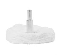 Cotton Mop Wheel 4in 100mm Polishing Pad with 6mm Rod for Power Battery Drill Buffing Jewelry Metal Stainless Steel (65mm)