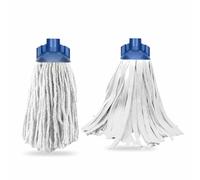 Cotton Mops Head Replacement Professional Self-Threading Head Screw Socket Assorted Color Microfiber Floor Cleaning Wipe Mop For Home Office Industrial Or Commercial Use pack (mix, 2)