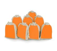 Cotton Muslin Bag 8 Pack Drawstring Gift Bags Reusable Beauty Burnt Orange Gift Pouches for Party Favors Jewelry Spice Sachet Birthday Party Bridal Shower Wedding Home Storage 5 X 7 Inch