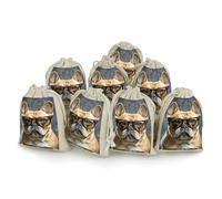 Cotton Muslin Bag 8 Pack Drawstring Gift Bags Reusable French Bulldog Wearing Sunglasses Gift Pouches for Party Favors Jewelry Spice Sachet Birthday Party Bridal Shower Wedding Home Storage 5 X 7 Inch