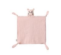 Cotton Muslin Blanket Doll Kid Cute Hippo Snuggles Toy Soothe Appease Towel Security Blanket for Infant Comfort Cloth