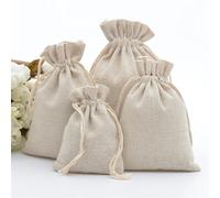 Cotton Muslin Gift Bags Cotton Drawstring Bags Muslin Gift Xmas Wedding Favors Sack Jewelry Packaging Bag(13x18cm(5.1x7inch))