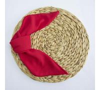 Cotton Napkin Perfect for Weddings Christmas Parties Events Rayon Slub Fabric (Crimson)