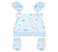 Cotton Newborn Gift Set with Hat Mittens Socks for Babies