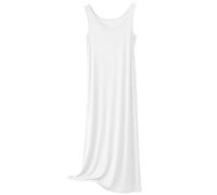 Cotton Nighties Sleeveless Under 20 Maxi - Ladies Long Cotton Nightdresses - Wide Strap Sleep Sleepdress Modal Underskirt Stretch Slip Negligee Lightweight Loose Fit Pullover Cozy Loungewear