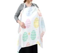 Cotton Nursing Cover Easter Eggs Pastel Color Silhouette